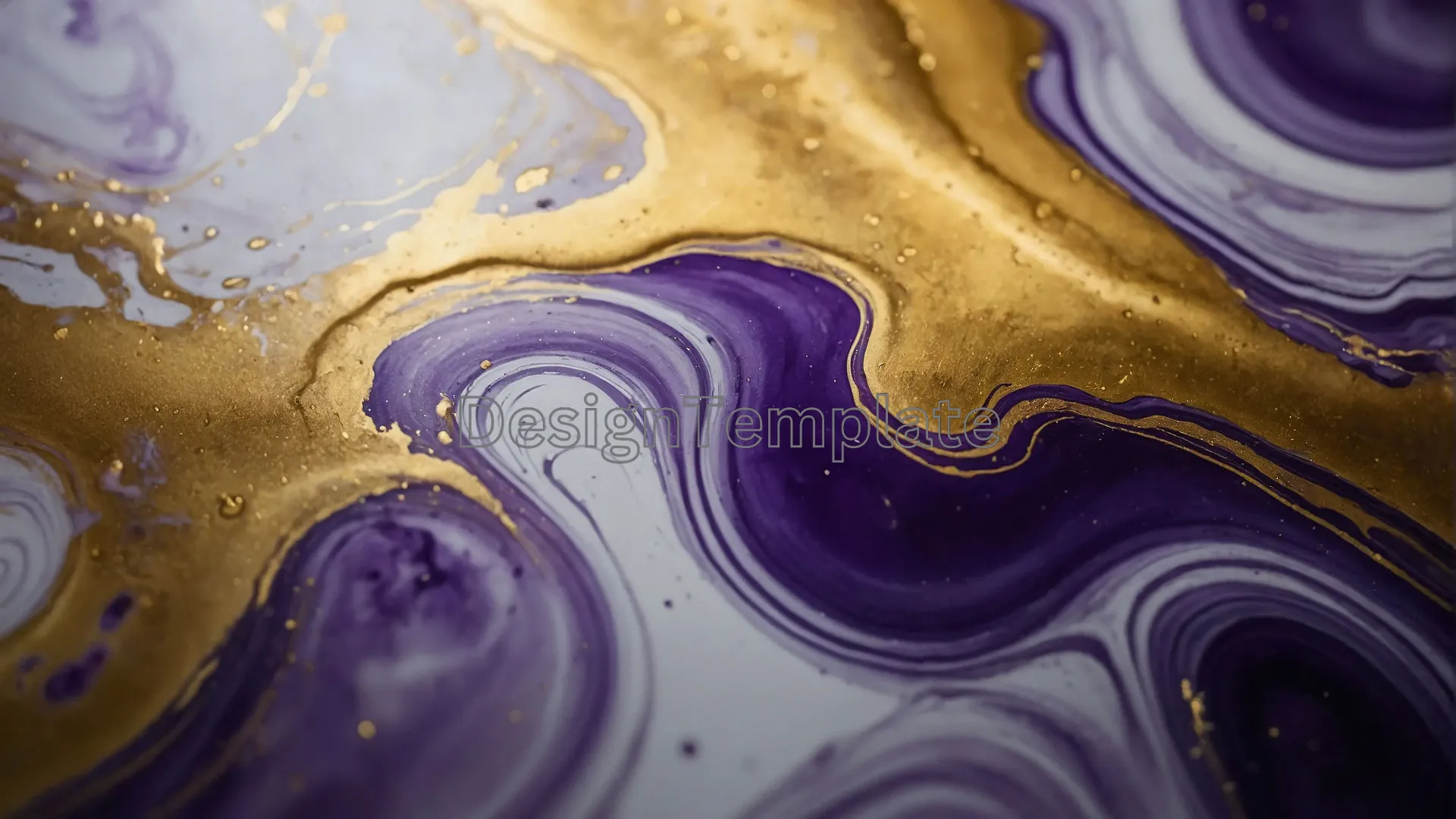 Fluidity Purple and Golden Marble Texture for Background image